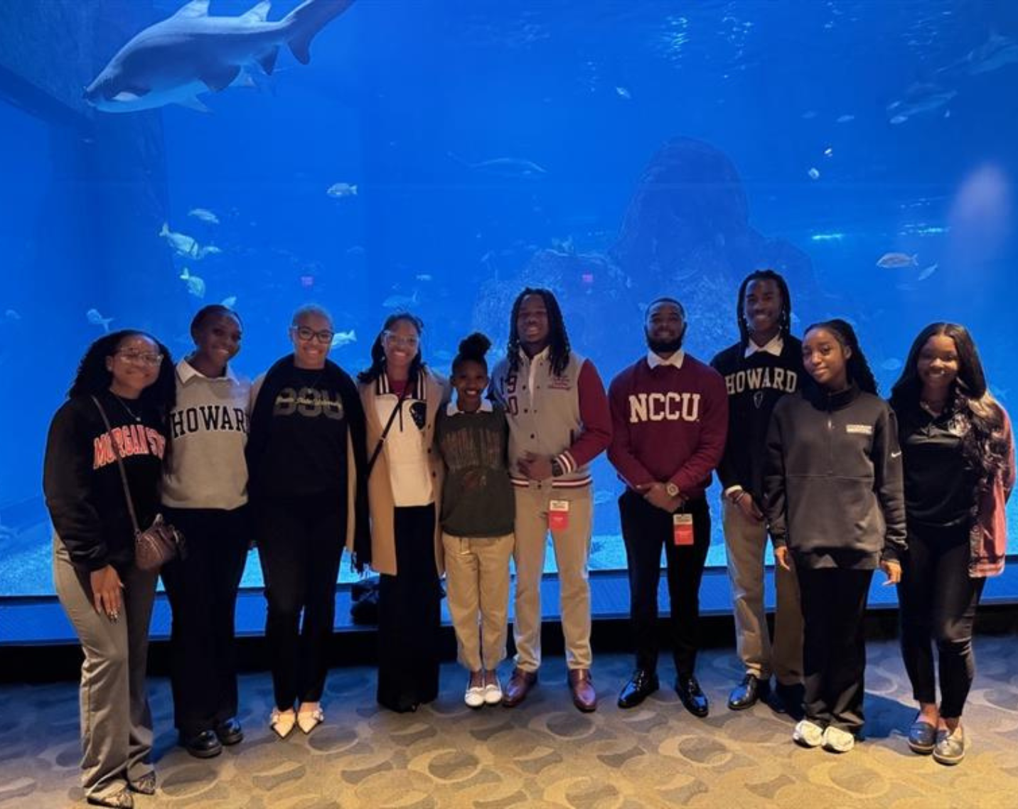 Aramark Emerging Leaders at the Adventure Aquarium in Camden, New Jersey.
